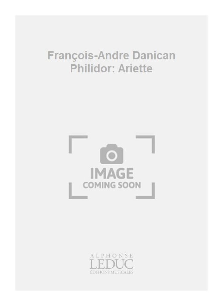François-Andre Danican Philidor: Ariette